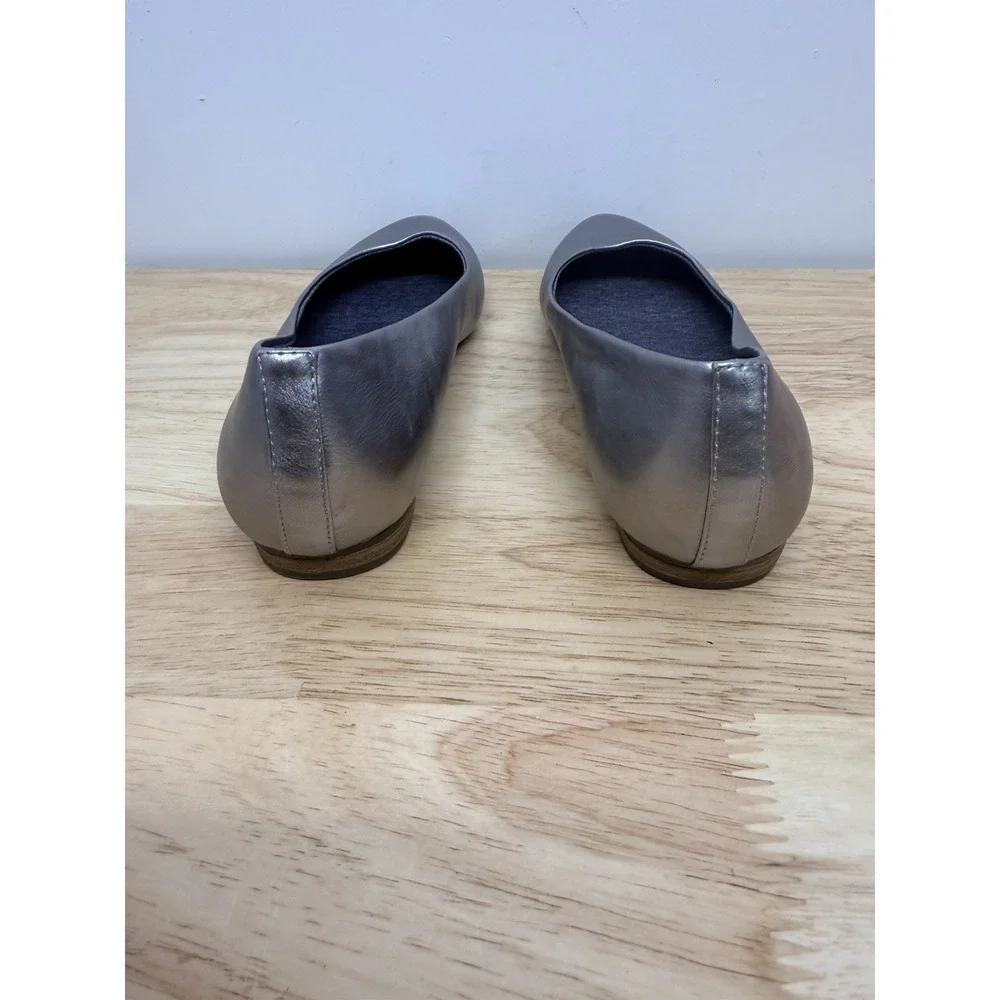 Dr. Scholl's Aston ballet flats in a‎ pewter metallic Size 7.5 Women's #63